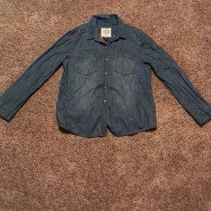 Authentic American Heritage denim button-up shirt